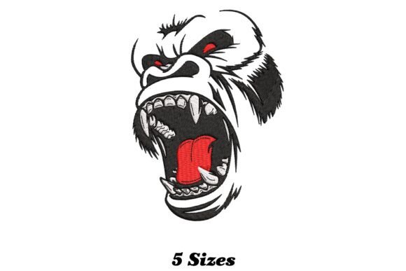 Angry Gorilla Face Embroidery Design Review