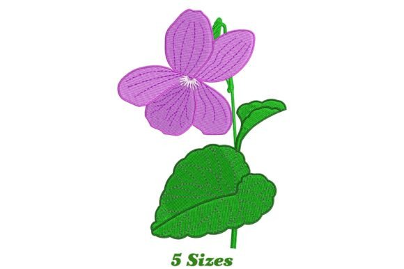 Charming Violet Flower Embroidery Review