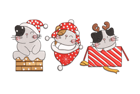 Christmas Baby Cats Embroidery Review