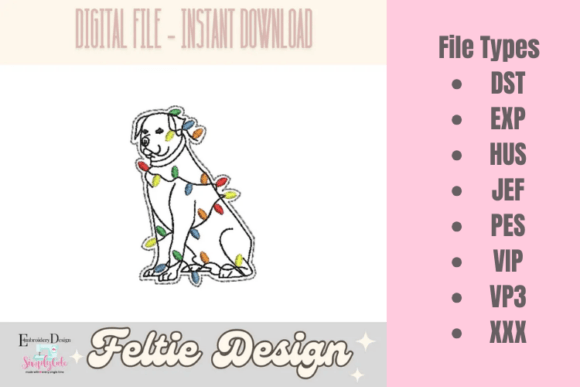 Christmas Dog ITH Feltie Review