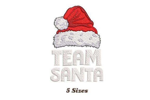 Christmas Squad Team Santa Embroidery