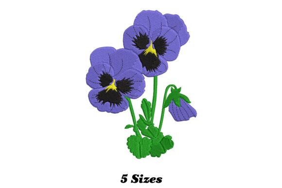 Delicate Pansy Flower Embroidery Review