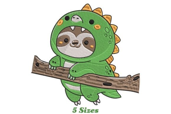 Funny Dino-Sloth Embroidery Review
