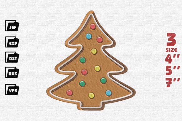 Gingerbread Tree Cookie Embroidery Review