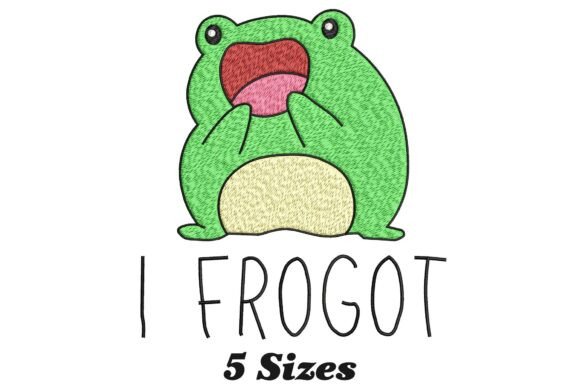 I Frogot Funny Frog Embroidery Review