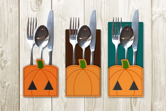 Pumpkin Silverware Sleeve ITH Applique Review