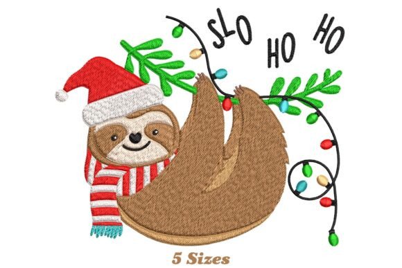 Santa Slothmas Slo Ho Ho Sloth Christmas