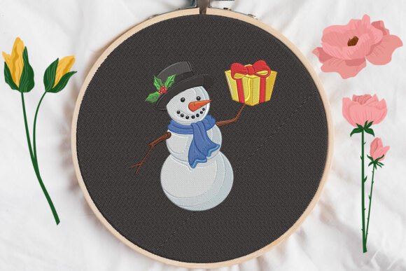 Snowman Christmas Embroidery Design Review