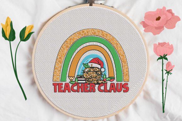 Teacher Claus Merry Christmas Embroidery Review