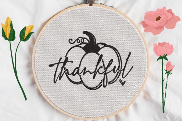 Thankful Pumpkin Embroidery Design Review