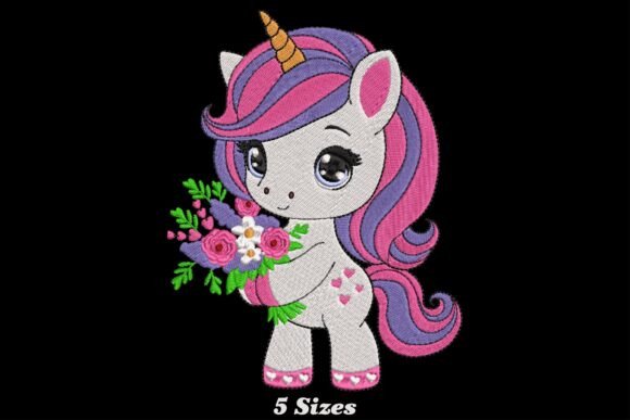 Unicorn with Flower Embroidery Review