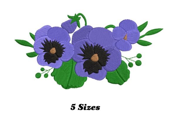Vibrant Pansy Blossom Embroidery Review